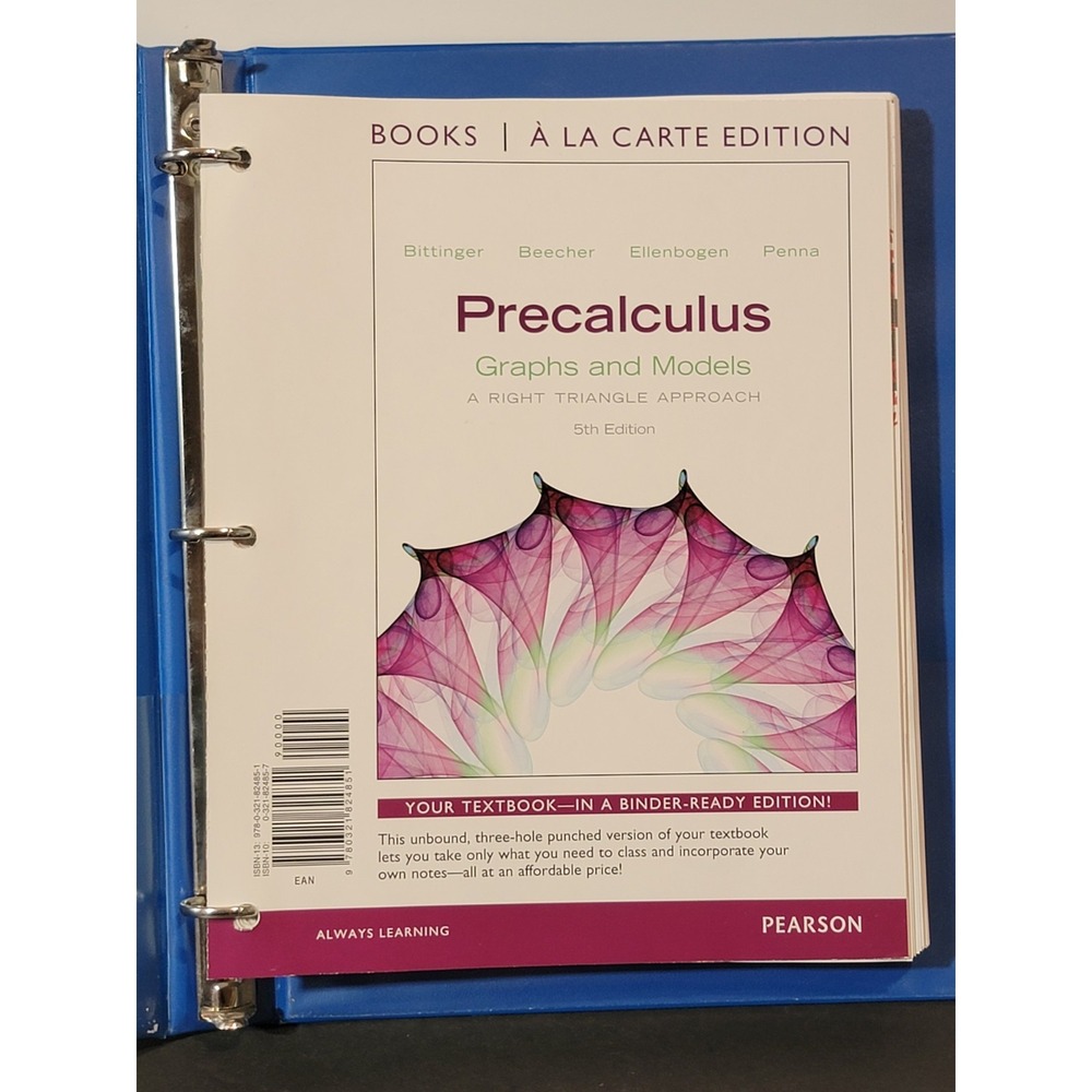 Precalculus :‎ Graphs and Models, Books a la Carte 5th Edition Chapters 1-5 Only